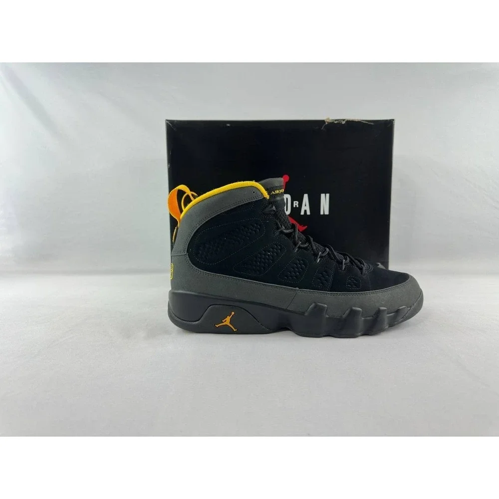 Nike Air Jordan 9 Retro 'Dark Charcoal University Gold' CT8019-070 Size 12